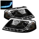 ( Spyder ) - Projector Headlights - DRL - Black - High H1 (Included) - Low H1 (Included)