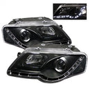 ( Spyder ) - Projector Headlights - DRL - Black - High H1 (Included) - Low H1 (Included)