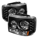 ( Spyder ) - Crystal Headlights - Black