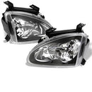 ( Spyder ) - Crystal Headlights - Black