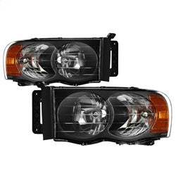 ( xTune ) - Amber Crystal Headlights - Black