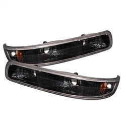 ( xTune ) - Amber Reflector Bumper Lights - Black