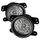 ( Spyder ) - LED Fog Lights w/Switch - Clear