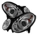 ( Spyder ) - Projector Headlights - Halogen Model Only ( Not Compatible With Xenon/HID Model ) - DRL - Chrome - High H7 (Included) - Low H7 (Included)