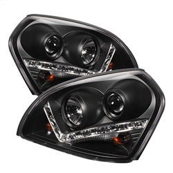 ( Spyder ) - Projector Headlights - DRL - Black - High H1 (Included) - Low H1 (Included)