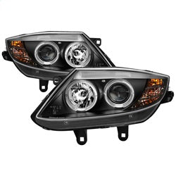 ( Spyder ) - Projector Headlights - Xenon/HID Model Only ( Not Compatible With Halogen Model ) ( Delete Stock HID Unit )- LED Halo - Black - High H1 (Included) - Low H7 (Not Included)