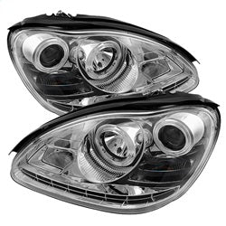 ( Spyder ) - Projector Headlights - Xenon/HID Model Only ( Not Compatible With Halogen Model ) - DRL - Chrome - High H7 (Included) - Low D2R (Not Included)