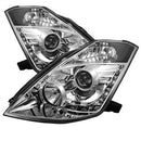( Spyder ) - Projector Headlights - Xenon/HID Model Only ( Not Compatible With Halogen Model ) - DRL - Chrome - High H7 (Included) - Low D2R (Not Included)