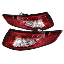 ( Spyder ) - LED Tail Lights - Red Clear
