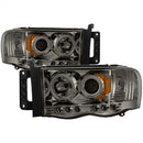 ( Spyder ) - Projector Headlights - CCFL Halo - LED ( Replaceable LEDs ) - Smoke - High H1 (Included) - Low H1 (Included)