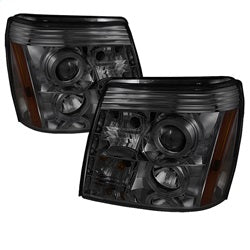 ( Spyder ) - Projector Headlights - Xenon/HID Model Only ( Not Compatible With Halogen Model ) - LED Halo - DRL - Smoke - High H1 (Included) - Low D1S (Not Included)