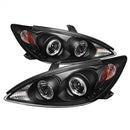 ( Spyder ) - Projector Headlights - LED Halo - LED ( Replaceable LEDs ) - Black - High H1 (Included) - Low H1 (Included)