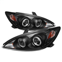 ( Spyder ) - Projector Headlights - LED Halo - LED ( Replaceable LEDs ) - Black - High H1 (Included) - Low H1 (Included)