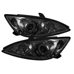 ( Spyder ) - Projector Headlights - LED Halo - LED ( Replaceable LEDs ) - Smoke - High H1 (Included) - Low H1 (Included)