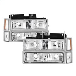 ( xTune ) - Headlights W/ Corner & Parking Lights 8pcs sets - Chrome