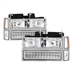 ( xTune ) - Corner/LED Bumper Headlights - Chrome