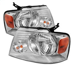 ( POE ) - Amber Crystal Headlights - Chrome