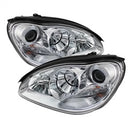 ( Spyder ) - Projector Headlights - Xenon/HID Model Only ( Not Compatible With Halogen Model ) - Chrome - High H7 (Included) - Low D2R (Not Included)