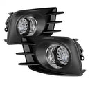 ( Spyder ) - LED Fog Lights w/Switch - Clear