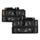 ( xTune ) - Headlights W/ Corner & Parking Lights 8pcs sets - Smoked