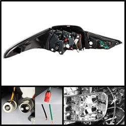 ( Spyder ) - Light Bar LED Tail Lights - Black