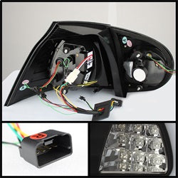 ( Spyder ) - LED TURN SIGNAL LED Tail Lights - Black