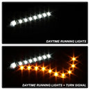 ( Spyder ) - Projector Headlights - DRL LED - Black