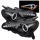 ( Spyder ) - Projector Headlights - CCFL Halo - DRL LED - Black
