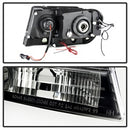 ( Spyder ) - Projector Headlights - LED Halo - LED ( Replaceable LEDs ) - Black Smoke - High 9005 (Not Included) - Low 9006 (Not Included)