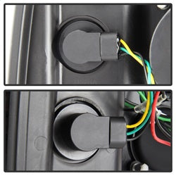 ( Spyder ) - Projector Headlights - Light Bar DRL - Chrome - High H1 (Included) - Low H7 (Included)