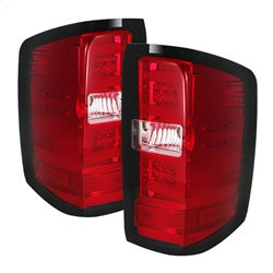 ( Spyder ) - Light Bar LED Tail Lights - Red Clear