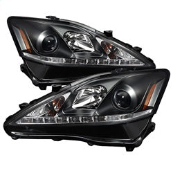 ( Spyder ) - Projector Headlights - DRL - Black
