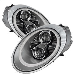 ( Spyder ) - Projector Headlights - Xenon/HID Model Only ( Not Compatible With Halogen Model ) - DRL LED - Silver