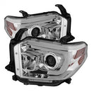 ( Spyder ) - Projector Headlights - Light Bar DRL - Chrome