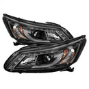 ( Spyder ) - Projector Headlights - Light Bar DRL - Black