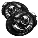 ( Spyder ) - Projector Headlights - DRL - Black