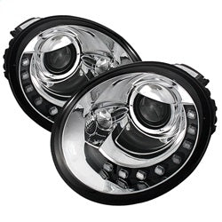 ( Spyder ) - Projector Headlights - DRL - Chrome