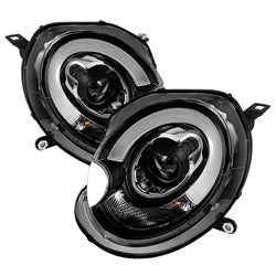 ( Spyder ) - Projector Headlights - Halogen Model Only DRL - Black