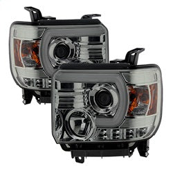 ( Spyder ) - Projector Headlights - Light Bar DRL - Smoke