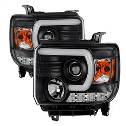 ( Spyder ) - Projector Headlights - Light Bar DRL - Black