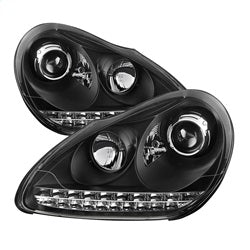 ( Spyder ) - Projector Headlights - Xenon/HID Model Only ( Not Compatible With Halogen Model ) - DRL LED - Black