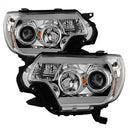 ( Spyder ) - Projector Headlights - Light Bar DRL - Chrome