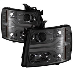 ( Spyder ) - Version 3 Projector Headlights - LED DRL - Smoke