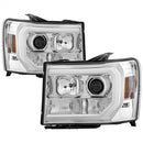 ( Spyder) - Version 2 Projector Headlights - Light Bar DRL LED - Chrome