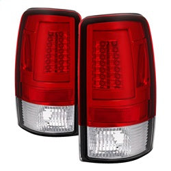 ( Spyder ) - Version 2 Light Bar LED Tail Lights - Red Clear