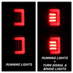 ( Spyder ) - Version 2 Light Bar LED Tail Lights - Black