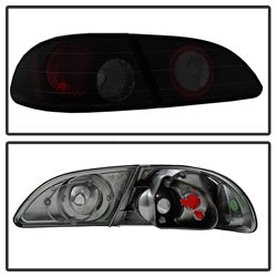 ( Spyder ) - Euro Style Tail Lights - Black Smoke