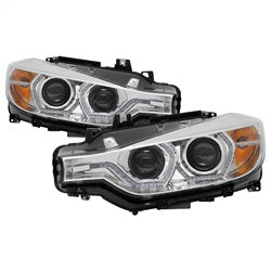 ( Spyder ) - Projector Headlights - LED DRL - Chrome