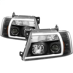 ( Spyder ) - Light Bar Projector Headlights - Black