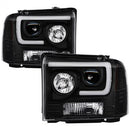 ( Spyder ) - Light Bar Projector Headlights - Black